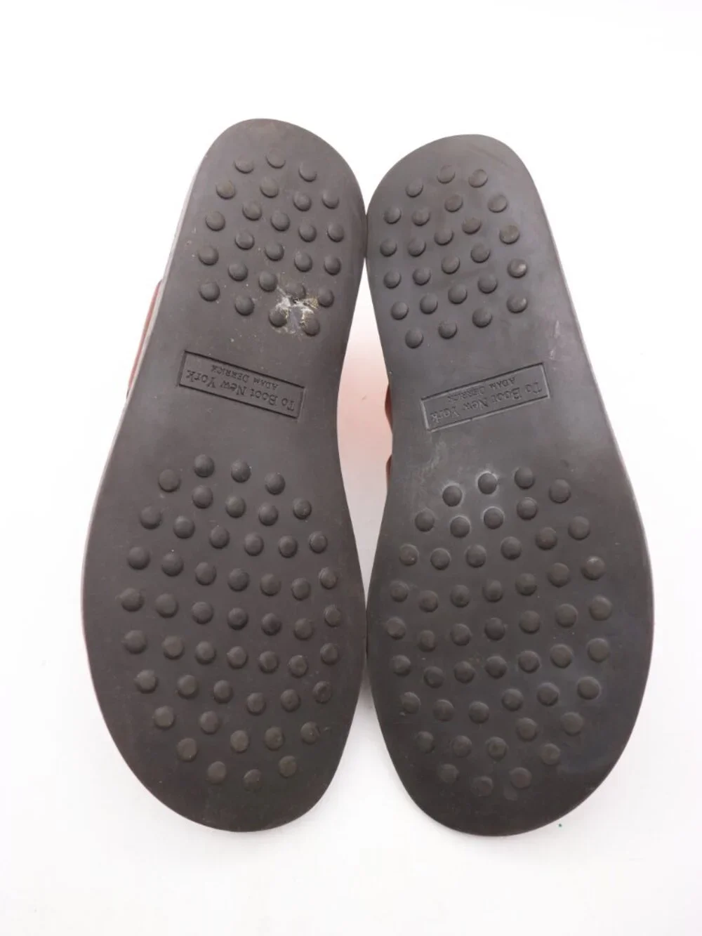 To Boot New York Sandals Men's Size 9 Brown Leather Slide Fisherman Italy